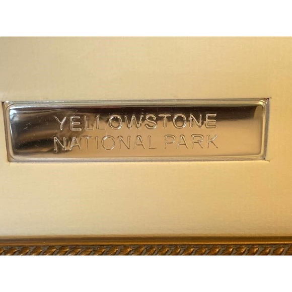 Framed & matted Yellowstone National Park collectible coins and photograph 15x14 - Picture 3 of 6